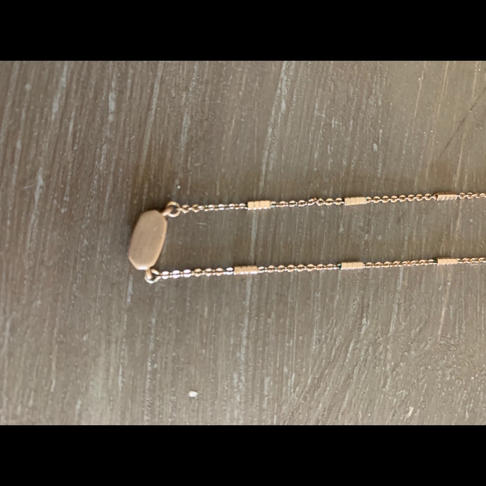 Kendra Scott Rose Gold Fern Necklace